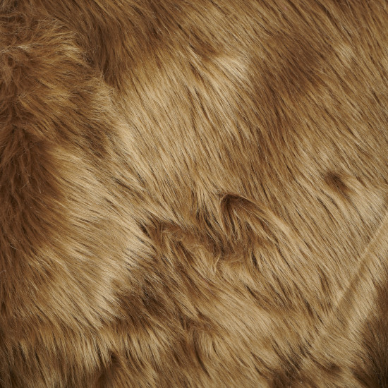 Toffee Brown Luxury Shag Faux Fur