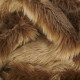 Toffee Brown Luxury Shag Faux Fur