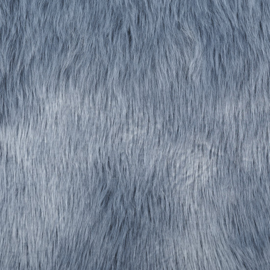 Heather Gray Luxury Shag Faux Fur 