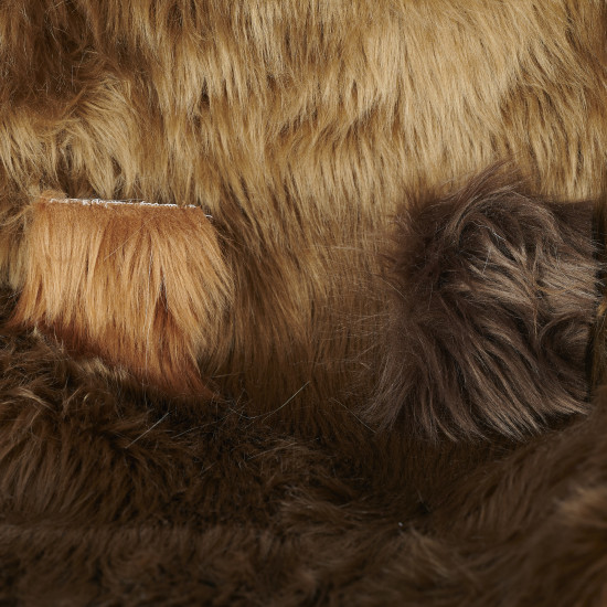 Toffee Brown Luxury Shag Faux Fur