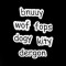Furry Words Vinyl Stickers - 6 Styles
