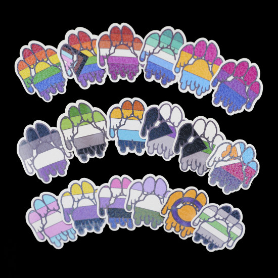 Pride Paw Vinyl Stickers - 18 Styles