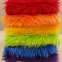 Rainbow Luxury Shag Faux Fur Kit