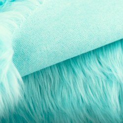 Aqua Blue Luxury Shag Faux Fur