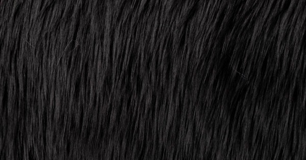  Luxury Shag Faux Fur Fabric (Black) : Clothing, Shoes & Jewelry