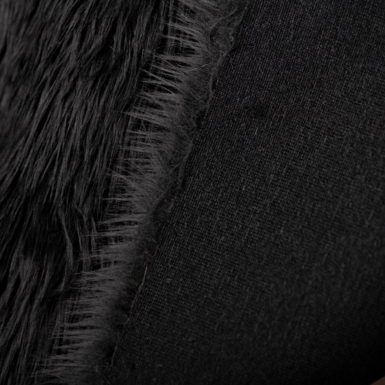 Black Luxury Shag Faux Fur 