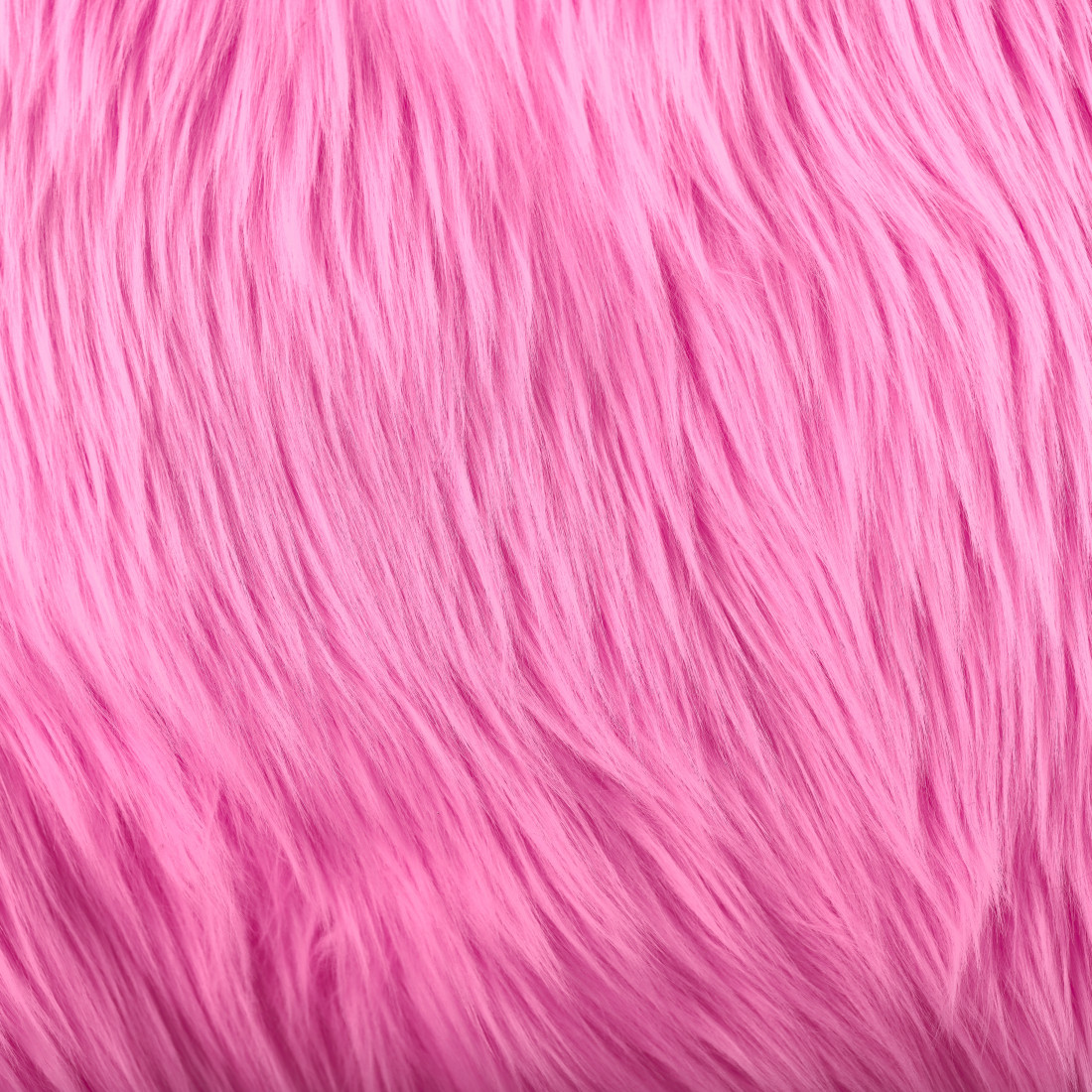 Bubblegum Pink Luxury Shag Faux Fur