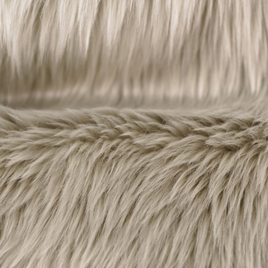 Light Silver Luxury Shag Faux Fur