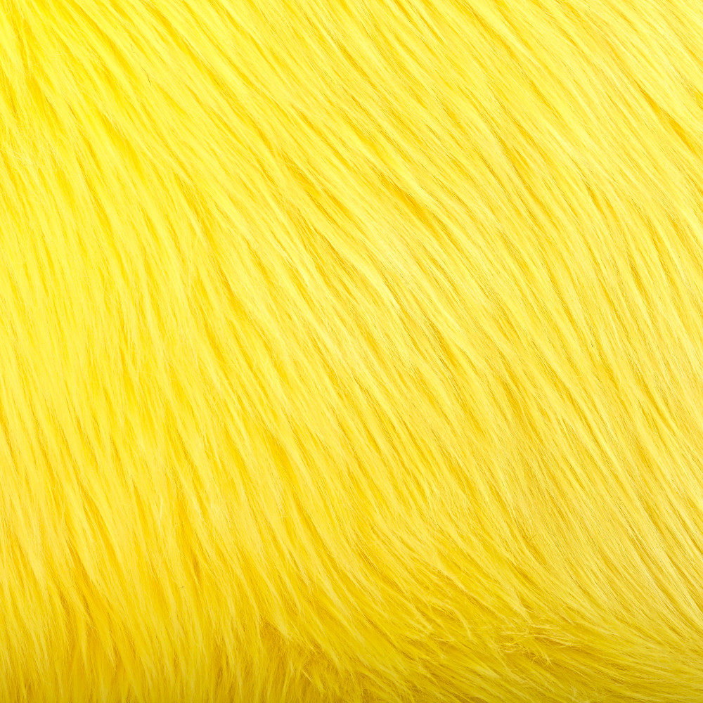 Sunshine Yellow Luxury Shag Faux Fur