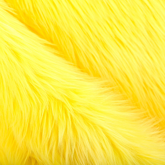 Sunshine Yellow Luxury Shag Faux Fur