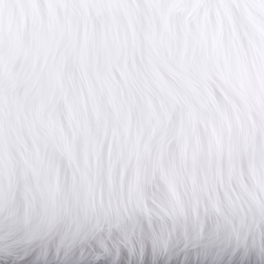 White Luxury Shag Faux Fur