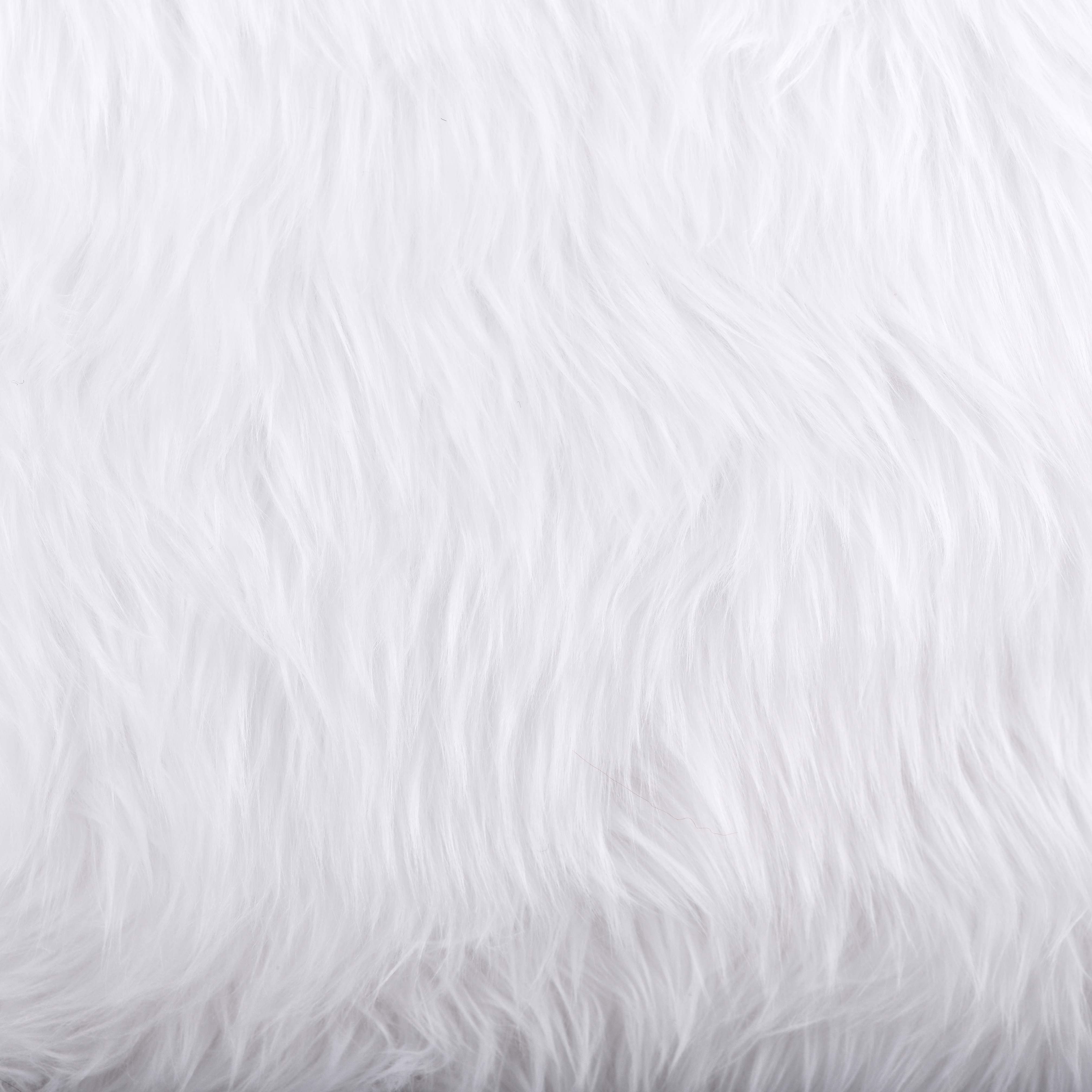 White Luxury Shag Faux Fur