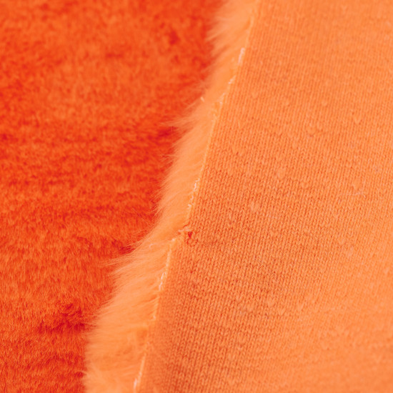 Orange Beaver/Seal Faux Fur