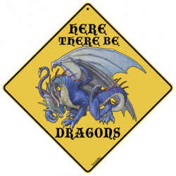 Dragon Crossing Sign
