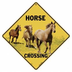 Horse Crossing Sign