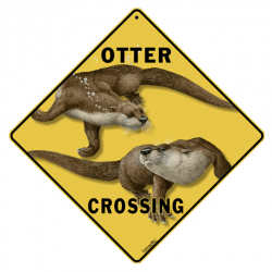 Otter Crossing Sign