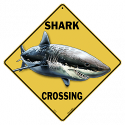 Shark Crossing Sign