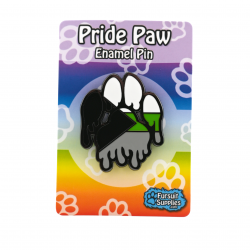 Gooey Paw Demiromantic Pride Enamel Pin