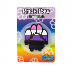 Gooey Paw Genderfluid Pride Enamel Pin