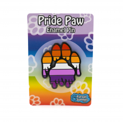 Gooey Paw Lesbian Pride Enamel Pin