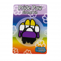 Gooey Paw Nonbinary Pride Enamel Pin
