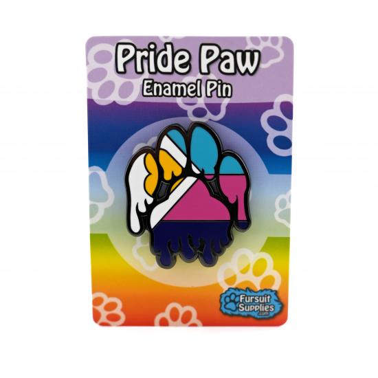 Gooey Paw Polyamory Pride Enamel Pin