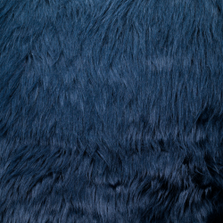 Navy Blue Luxury Shag Faux Fur