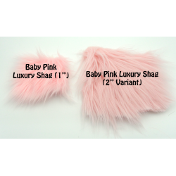 Baby Pink Luxury Shag Faux Fur (2in Pile Variant)