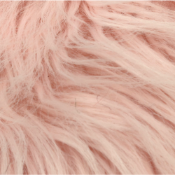 Baby Pink Fox Faux Fur