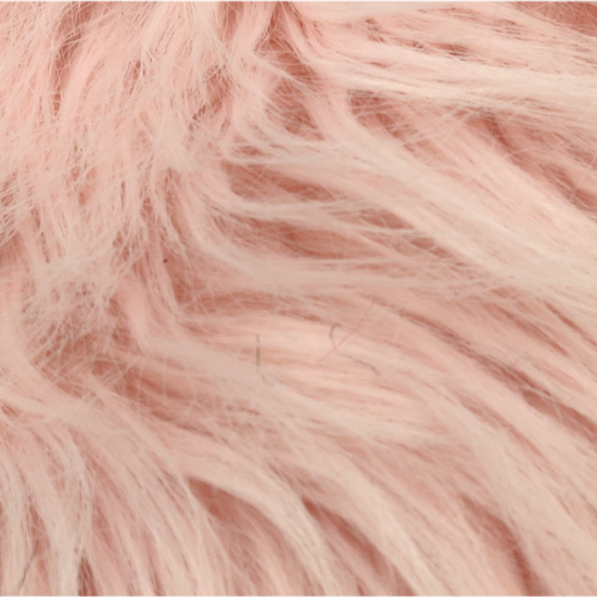 Baby Pink Fox Faux Fur