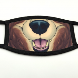 Brown Bear Reusable 3-Layer Fabric Face Mask