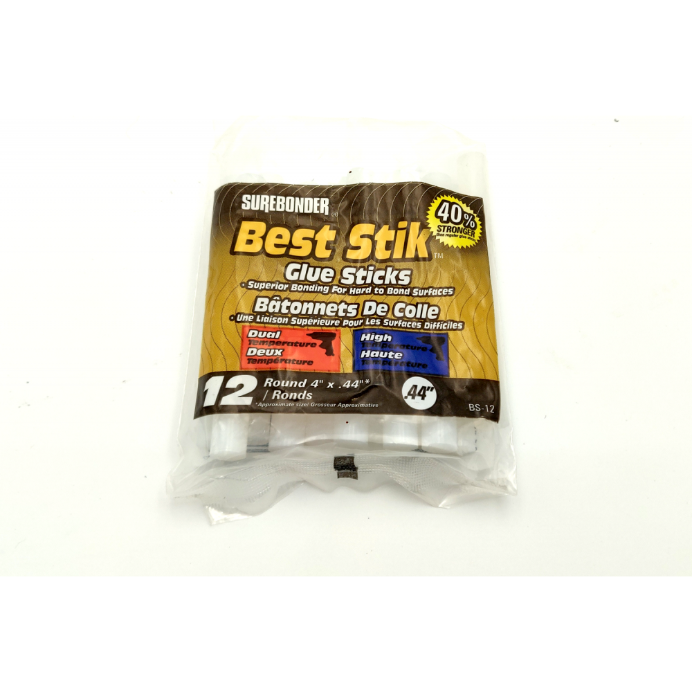 Surebonder High Temp Best Stik FullSize Hot Glue Sticks Package of 12