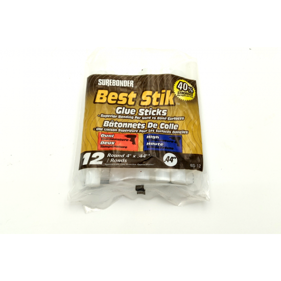 Surebonder High Temp Best Stik Full-Size Hot Glue Sticks - Package of 12