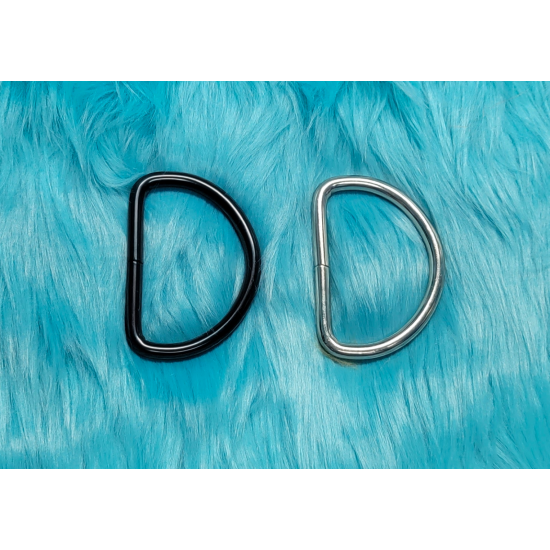 XL 2" Fursuit Collar D-Rings - 2 Colors