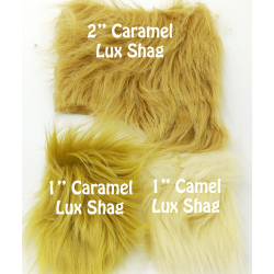 Caramel Luxury Shag Faux Fur (2in Pile Variant)