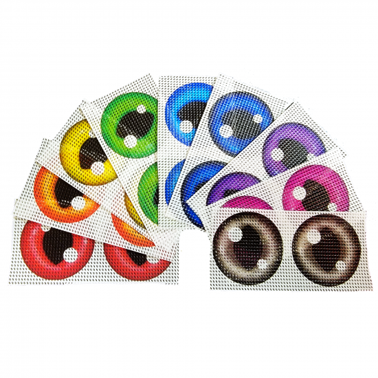 Slitted Pupil Full-Color Waterproof Printed Fursuit Eye Mesh