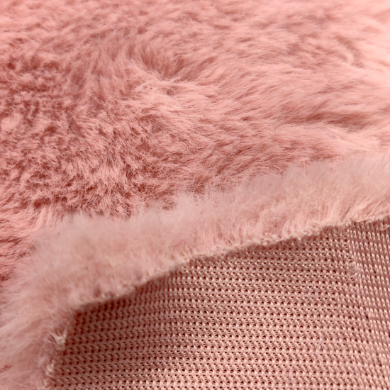 Dusty Pink Chinchilla Faux Fur