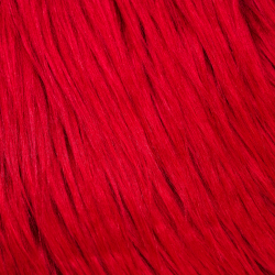 Fire Red Monster Faux Fur (4in Pile)