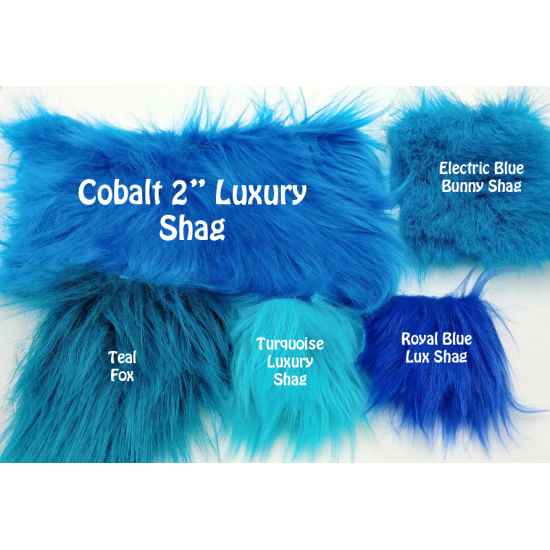 Eden AQUA BLUE Shaggy Long Pile Soft Faux Fur Fabric for Fursuit, Cosp -  New Fabrics Daily