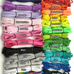 5 yards of 1/4" Braided Elastic - 25 colors available!