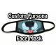 CUSTOM Fursona Reusable 3-Layer Fabric Face Mask