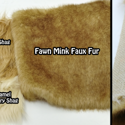 Fawn Mink Faux Fur (See Description)