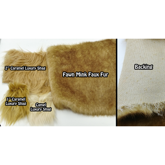 Fawn Mink Faux Fur (See Description)