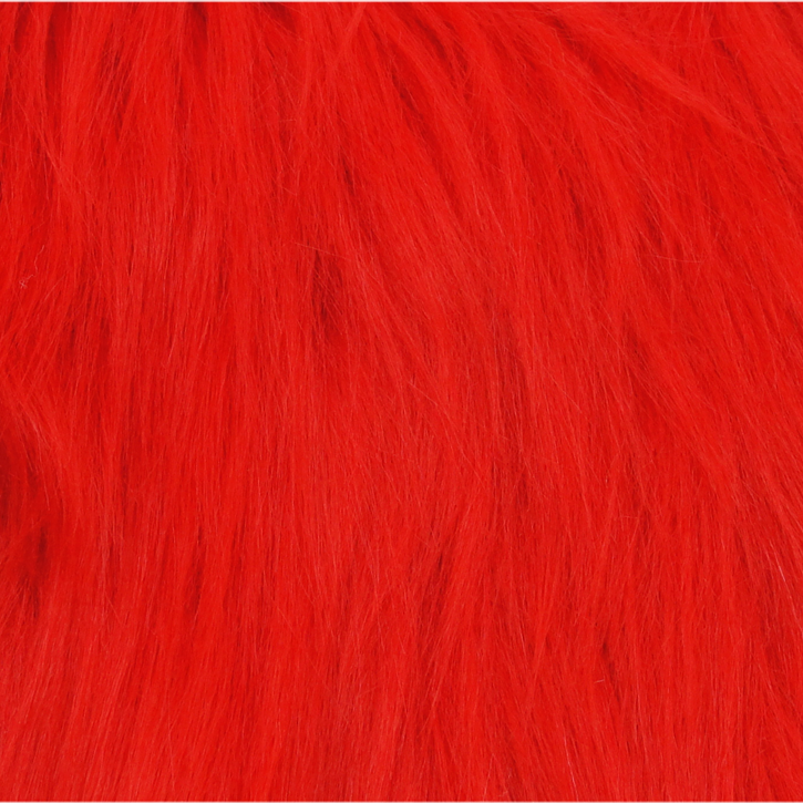 Fire Red Luxury Shag Faux Fur