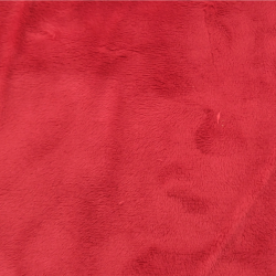 Fire Red Minky Fabric