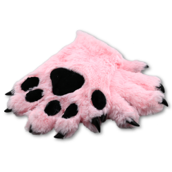 Baby Pink Basic Five Finger Fursuit Handpaws