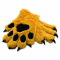 Yellow Basic Five Finger Fursuit Handpaws