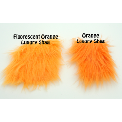 Fluorescent Orange Luxury Shag Faux Fur