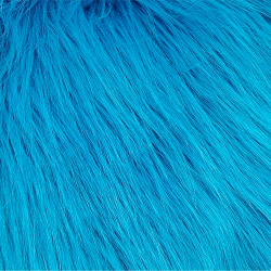 Electric Blue Fox Faux Fur