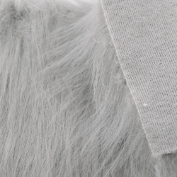 Silver Samoyed Husky Faux Fur (4in Pile)